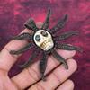 Howlite Copper Wire Wrapped Pendant Titanium Bead Eyes & Skull Bone Face Jewelry Gemstone Pendant