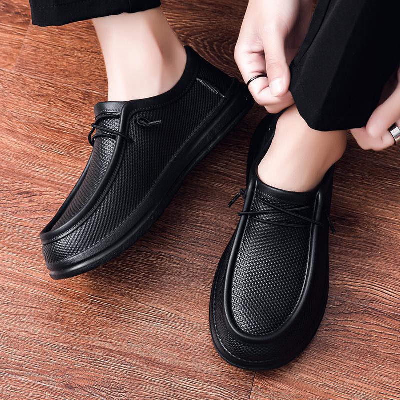 Fashion Chef work shoes four seasonal men's plus size oil resistant waterproof wear-resistant outdoor garden shoes anti slip EVA shoes