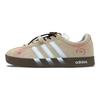 Adidas VL COURT 2.0 Suede Cushioning Abrasion Resistant Low top Skateboard Shoes Unisex Apricot HQ1802(Team1248- )