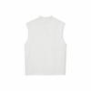 adidas half-high neck pullover sleeveless sports vest, unisex, light gray