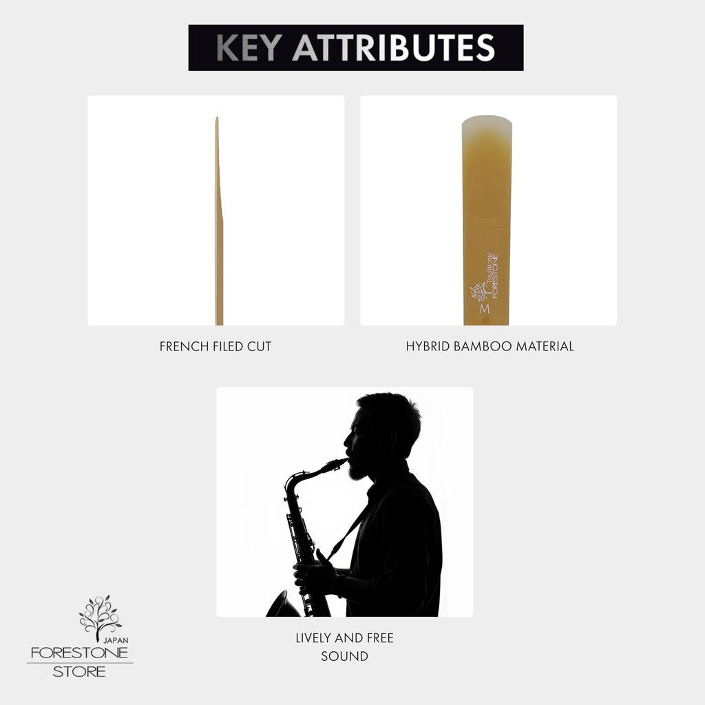 FORESTONE Traditional Soprano Saxophone Reeds [Hardness: M (Medium)]