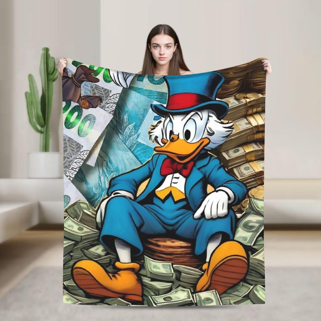 Donald Duck Money Blankets Quality Soft Warm Throw Blanket Winter Travel Office Living Room Graphic Bedspread