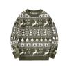 Teen Boys Christmas Knit Sweater Loose Fit Round Neck Long Sleeve Warm Top