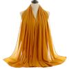 Good Stitching Muslim Chiffon Hijabs for Women Solid Chiffon Shawl Scarf Head Wraps Foulard Femme Hijab Scarves Muslim Turban