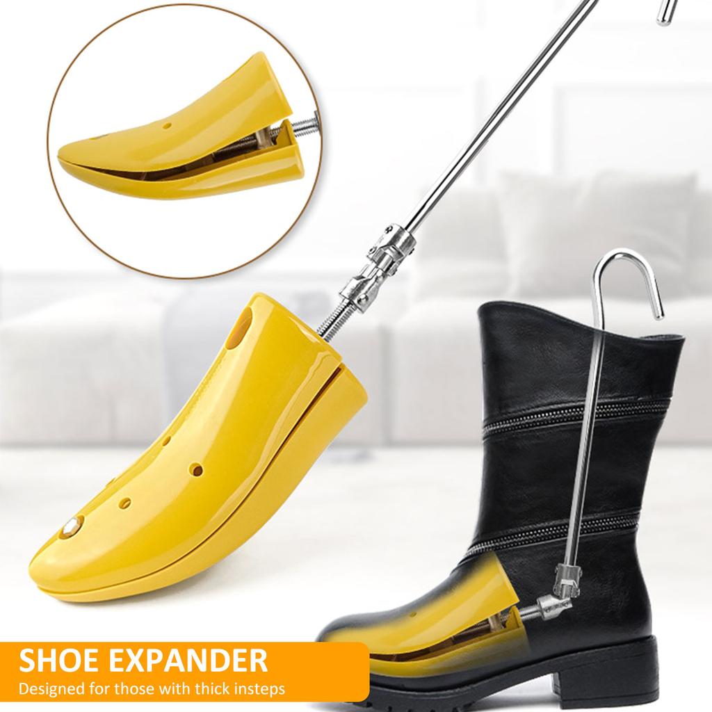 2 Pcs Shoe Stretcher with Accessories Rod Adjustable Shoe Boot Stretcher Unisex Shoe Expander Widener Portable Shoe Spreader