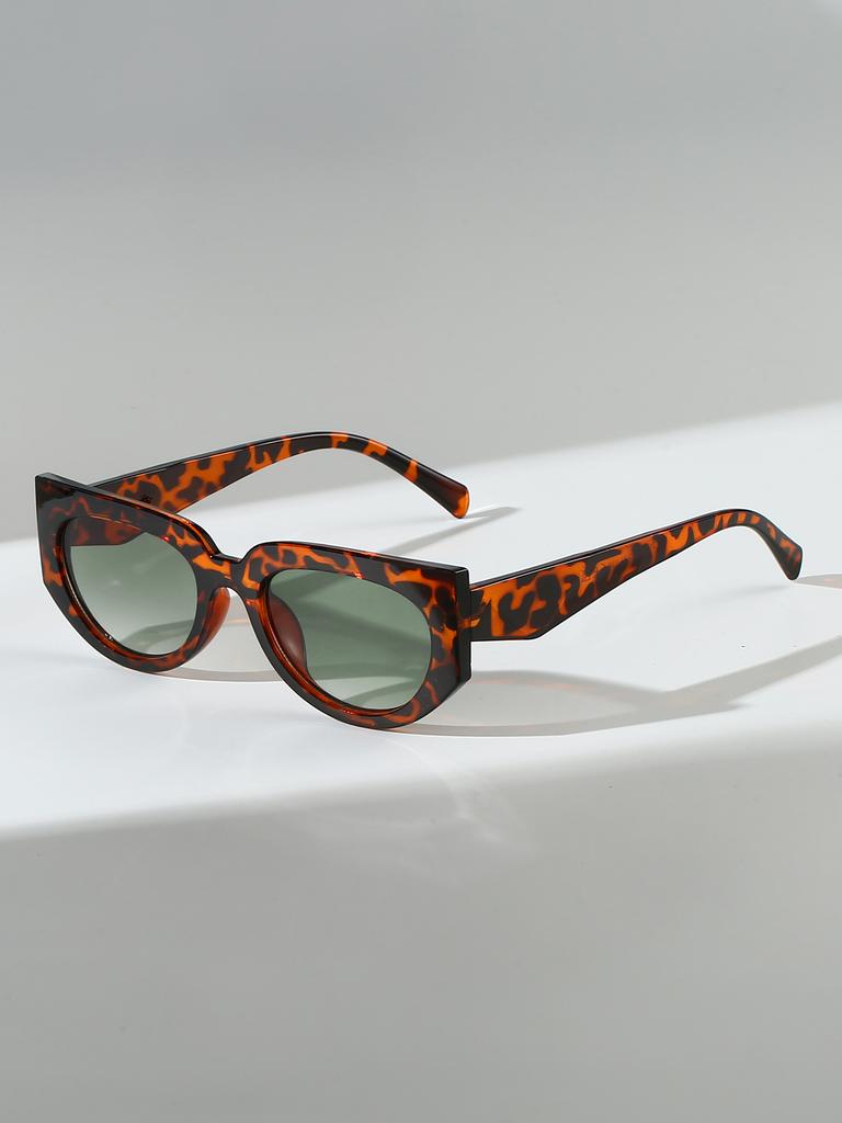 1Pc Personalized Geometric Angular Cat-Eye Sunglasses, Niche Futuristic Style, Uv Protection, Trendy and Cool
