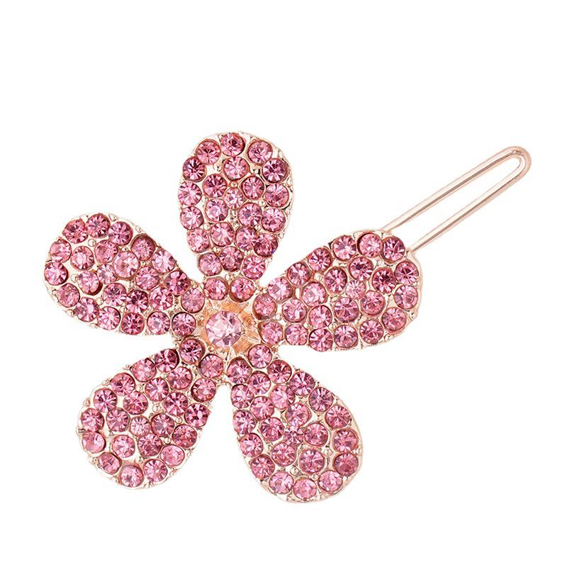 Yisiya Koreanische Legierung Diamant Blume Seitenclip Haarnadel für Mädchen