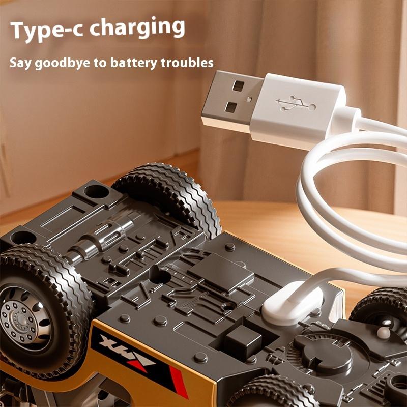 Precision 2.4G Tabletop RC Forklift Engineering Vehicle 1/64 Mini Remote Control Alloy Forklift Desktop Toys Model Gift for Boys