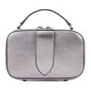 Maison Margiela Glam Slam Quilted Design Zipper Closure Lambskin Leather Mini Handheld Crossbody Bag Women Bags Metallic-Silver SB1WB0008P6800H3809
