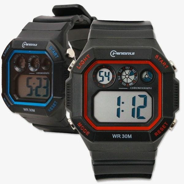 Popo Fancy Color Line Elektroniczny zegarek na rękę, popularne koreańskie zegarki