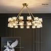 "Post-Modern Nordic All-Copper Crystal Chandelier for Living Room, Bedroom, and Dining Room - Creative Light Luxury Design"