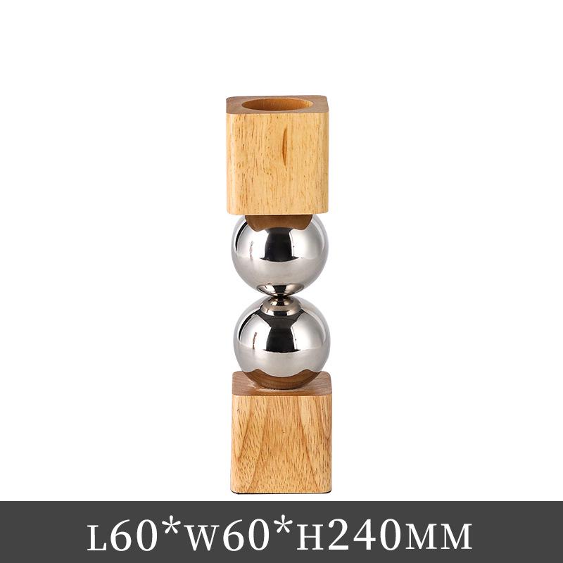 

Luxury Solid Wood Round Vase for Dried Flowers - Designer Style Living Room Decor