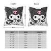 Cartoon Glücklich Kawaii Kuromi Kissenbezug Polyester Kissenhülle Dekor Wurfkissenbezug Wohnzimmer Reißverschluss 18'
