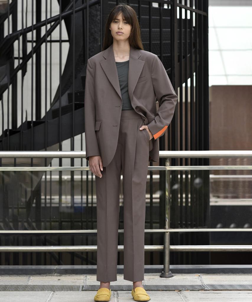 AVA MOLLI Tessa Tuck Pants (Grey)