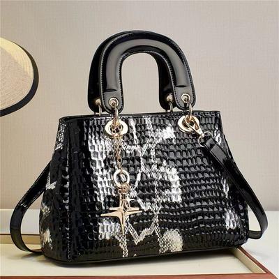 Nowa Wiosenna i Letnia Moda Niszowa Damska Torba Krokodyla na Jedno Ramię Crossbody Pasująca do Wszystkiego Torebka