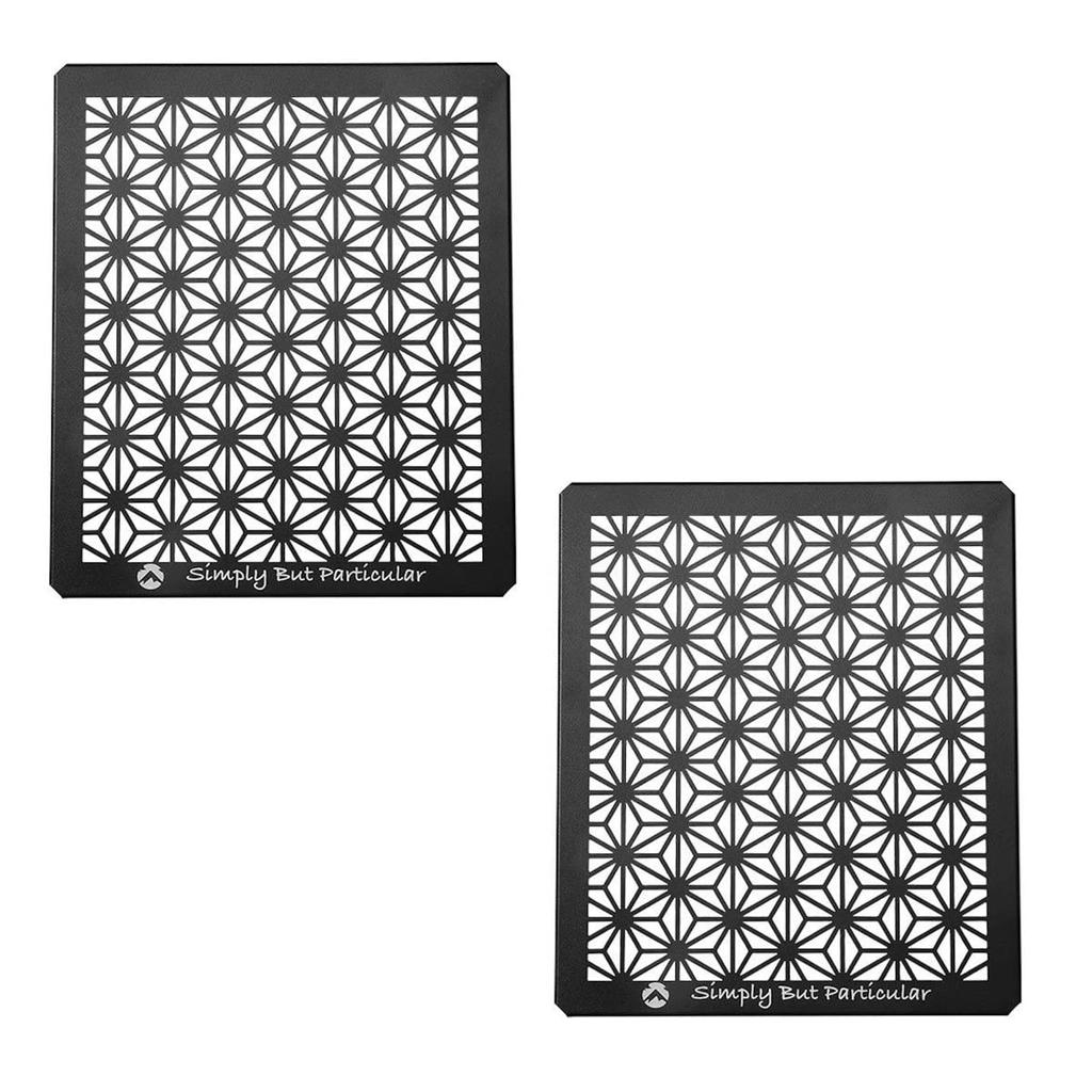 Camping Moon Field Rack Connection Top Board Half Aluminum Top Board Hemp Leaf Laser Top Board Set of 2 Black Black Gear T-2309-C-2P