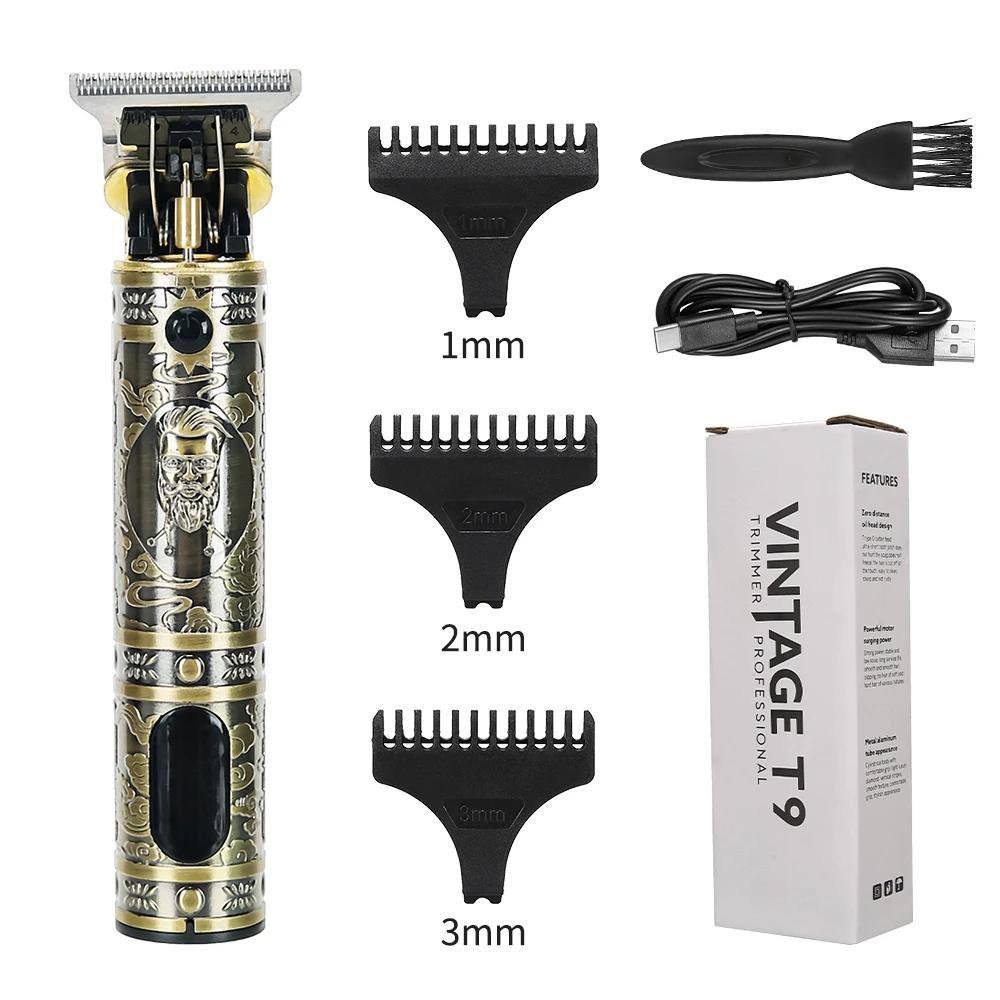 

Мужская профессиональная электрическая машинка для стрижки волос, аккумуляторная беспроводная машинка для стрижки волос, машинка для стрижки бороды с гребнями Limit