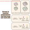 1 Pcs Pill Box 4/6 Grids Medicine Organizer Tablet Sealed Storage Box Travel Pill Case Drug Dispenser Container Health Care