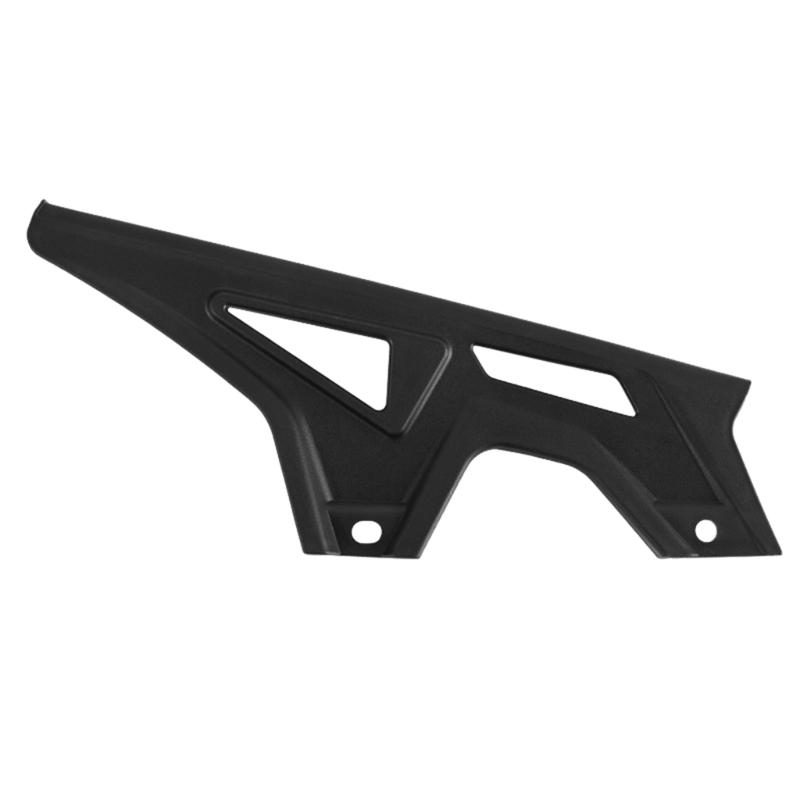Black Chain Cover Kit for Electric Dirt Bike Maintenance, Upper Lower Nylon Guards for Drivetrain Area Replacement, Molded Two Piece Set