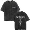 Hot Sale Rock Band Deftones Private Music Album Washed Vintage T-shirt Men Women Fashion Casual T Shirts Oversized Short Sleeve
