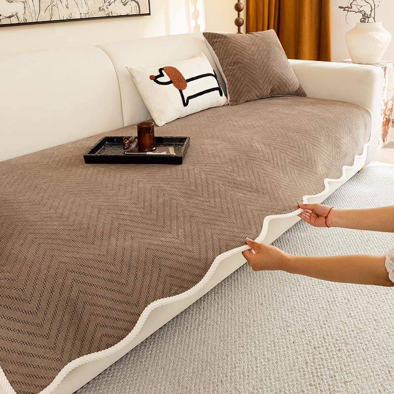 New Special-Shaped Sofa Cushion, Universal In All Seasons, Non-Slip And Dirt-Resistant Seat Cushion, One-Piece Anti-Cat Scratch Sofa Cover