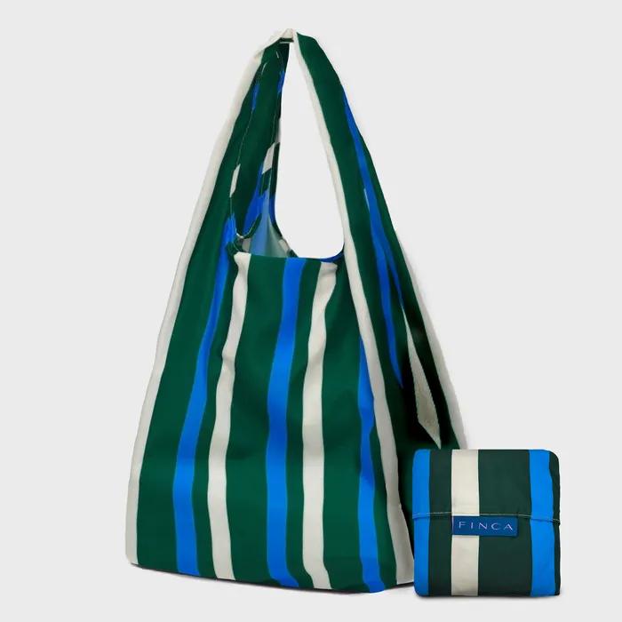 Standard Finca Bag - Green Marine Stripe