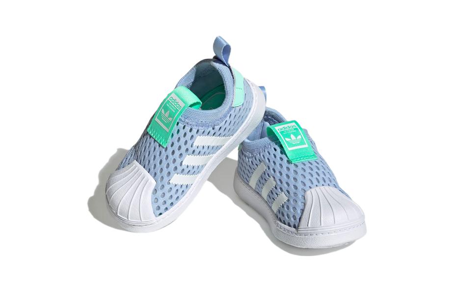 adidas Originály SUPERSTAR 360 2.0 Nízké Dětské Skateboardové Boty Modrá Bílá Děti Ve Věku 3 7 Let FZ5604