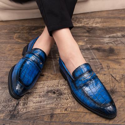 Bărbați Mocasini Pantofi din Piele Street Style Retro Business Rochie de Mireasă Blazere de Bal Smoking Pantofi de petrecere Plus Size