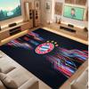 Tappeto in Cristallo di Velluto Personalizzato Bayern Monaco, Stampa Testo Nome Personalizzato, Logo Calcio Morbido Antiscivolo Tappetino per Pavimento Decorazione Casa Regalo