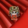 Zinc Zinc Zinc Alloy Cartoon Opera Panda Badge Craft Giant Panda Shape Badge  Fans Gifts