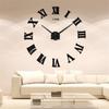 DIY Oversized Mirror Wall Clock Luxuryed Surfaces Decor Wall Clock For Restaurant Bar