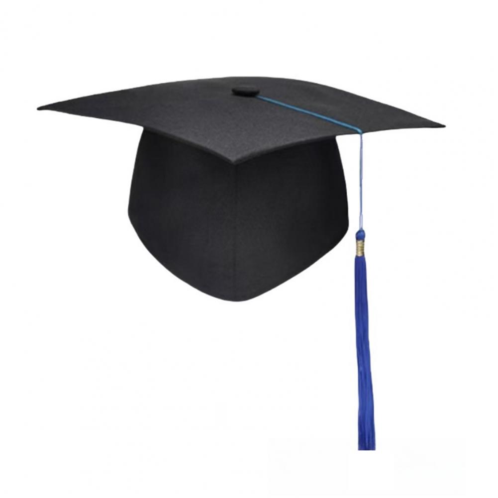 Graduation Hat with Tassel Adjustable Matte Bachelor Hat Sturdy Board Ceremony Party Graduation Cap Celebration Decor