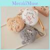 Cute Animal Stuffed Keychain Card Pouch Backpack Accessory Gift For Kids