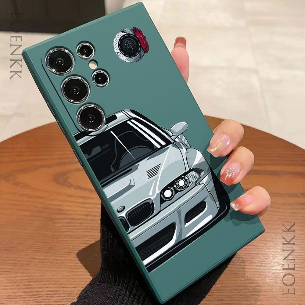 Custodia per Telefono con Modello di Auto per Samsung Galaxy S24 S23 S22 S21 S20 Ultra Plus FE A32 A33 34 A52 A53 A54 A71 A72 A73 5G Cover