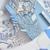 3D-Schaumstoff-Landschaftsaufkleber: Kaffee-Dessert-Haus, Kreative DIY-Szenen, 4 Stile