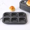 Carbon Steel Brownie Cake Pan Non-stick Bread Mold Muffin Cake Baking Tray  Hamburger