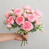 30cm Rose Artificial Flower for Decoration Fake Flowers Silk Peony Faux Bouquet Arrangements for Home Bridal Wedding Party Table