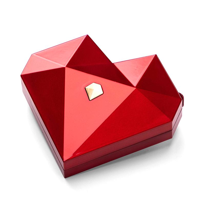 Heart Shaped Diamond Ring Box Automatic Pop-Up Proposal Surprise Ring Box Jewelry Storage Box For Girl Wedding Christmas Gifts