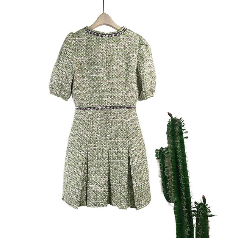 Elegant Sweet Short-Sleeved French Collar Dress - Autumn/Winter Edition