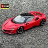 בבוראגו 1:24 פרארי SF90 דגם מכונית ספורט מסגסוגת Diecast מתכת רכב מרוצים אוסף דגמי מכוניות סימולציה צעצוע לילדים מתנה