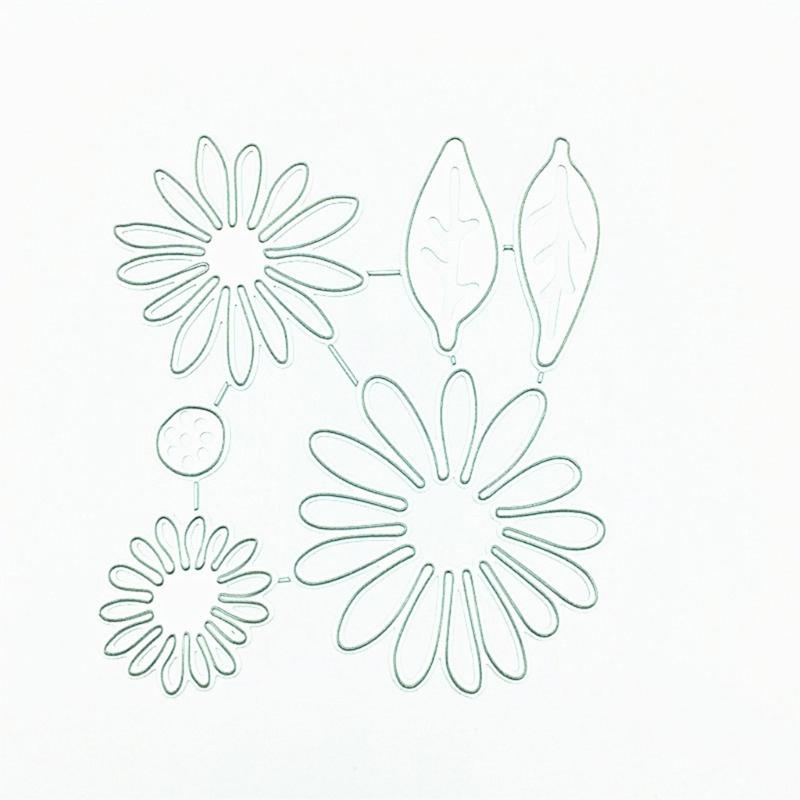 Flower and Leaves Embossing Die Cuts for DIY Scrapbooking Photo Album Papercraft