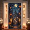 Halloween Banner Night Scene Haunted House Banner Spooky Banner Gothic Design For Halloween Night Halloween Party Haunted House