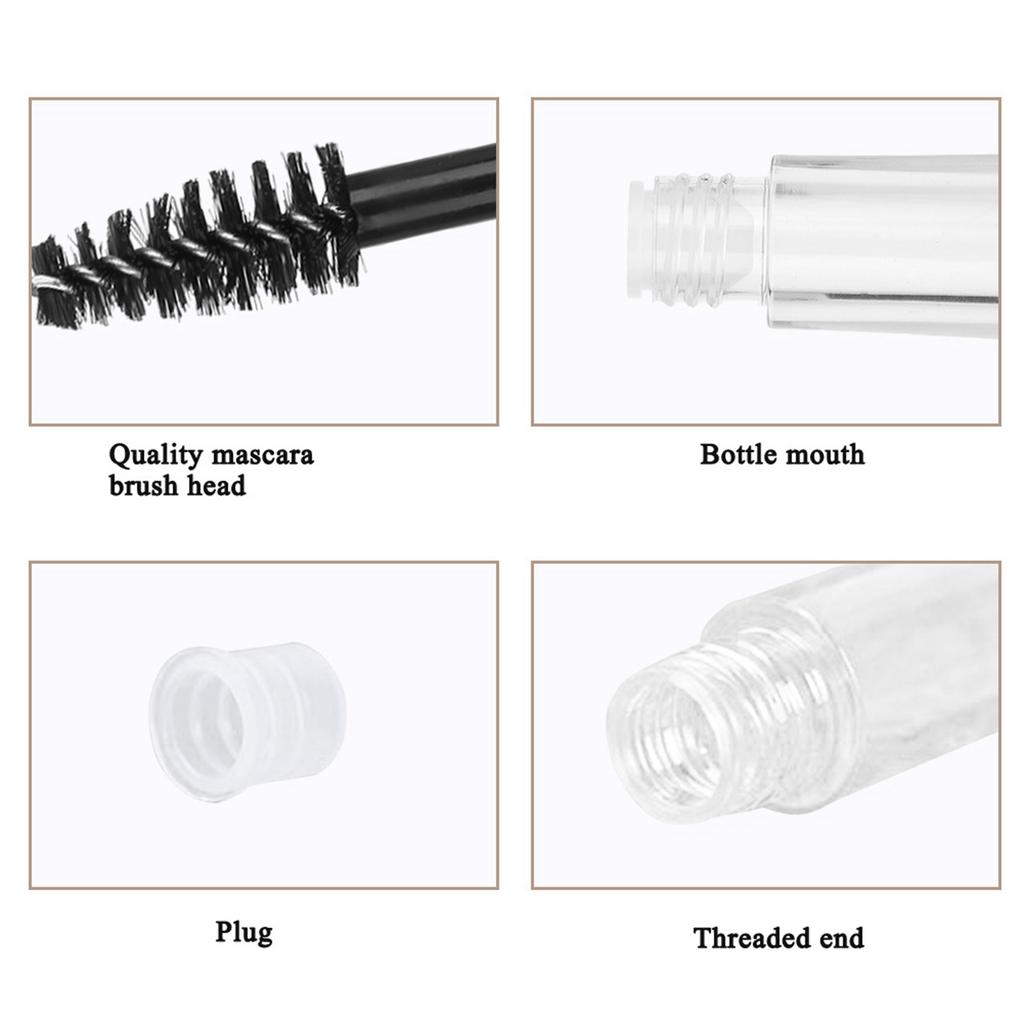 Fashionable Empty Eyelashes Growth Oil Tube Container Mascara Bottle 1ml