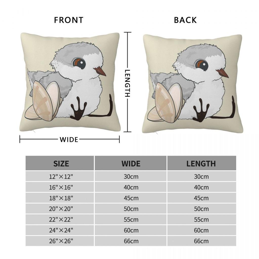 Piper Baby Sandpiper With Shells Square Pillowcase Polyester Linen Velvet Printed Zip Decor Home Cushion Case