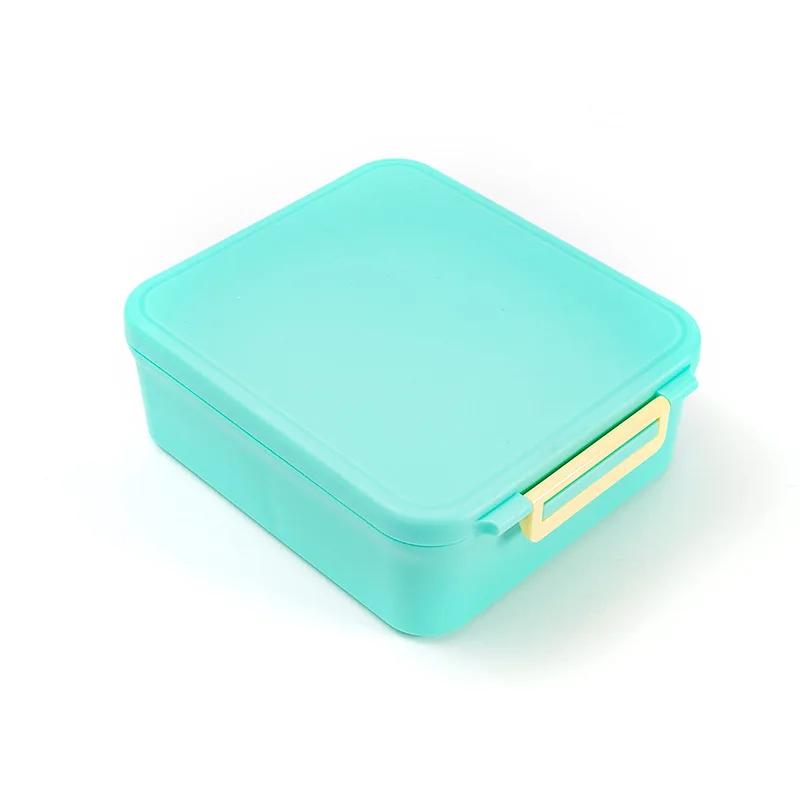 Детская сумка для ланч-бокса Бэнто 1700 мл контейнеры для хранения продуктов с крышками термос ланч-бокс для детей школа Tupper зелёный 4990₽