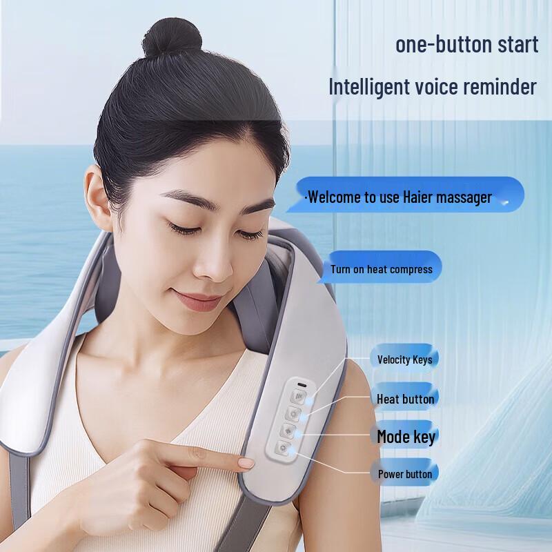 HAIER 6D Shiatsu Neck and Shoulder Massager Shawl