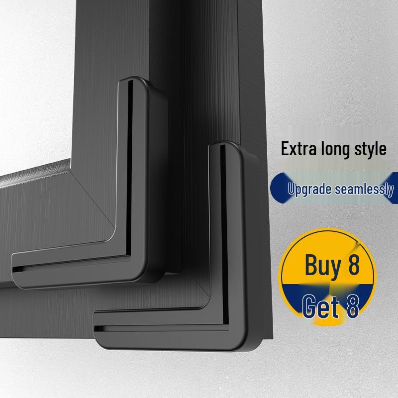 Aluminum Window Anti-Collision Corner Protector - Silicone Safety Sleeve for Inward Opening Windows