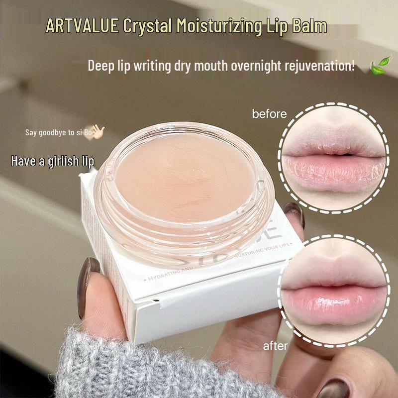 Art Value Crystal Moisturizing Lip Balm: Nourishing, Hydrating Care for Lush and Plump Lips 3.8g