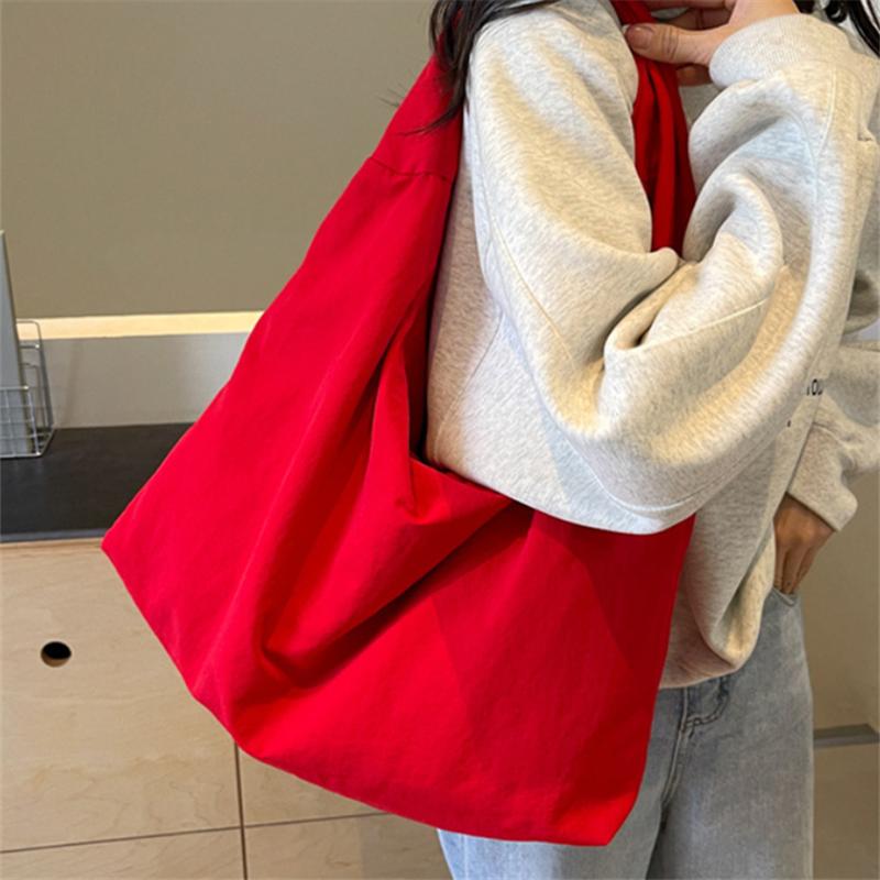 Lässige Nylon-Tragetasche für Damen Handtasche Umhängetasche mit Reißverschluss, Langlebig Leicht zu Reinigen für Pendeln, Arbeit, Reisen, Arbeit