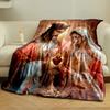 Sacred Heart Icon Blanket DesignFlannel blanket for bedroom, living room, sofa, and nap